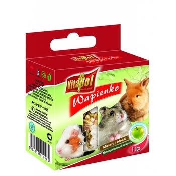 Calcar Vitapol pentru rozatoare, cu aroma de mere, 40 g Calcar Vitapol pentru rozatoare, cu aroma de mere, 40 g