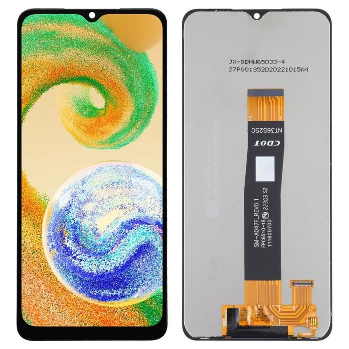 Display LCD si touchscreen pentru Samsung Galaxy A04s SM-A047F, negru, 6.5inch