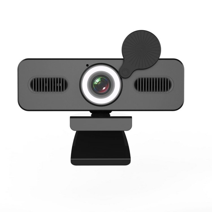 Уеб камера 4K, широк ъгъл 120°, всепосочен микрофон, USB, 1.8м кабел