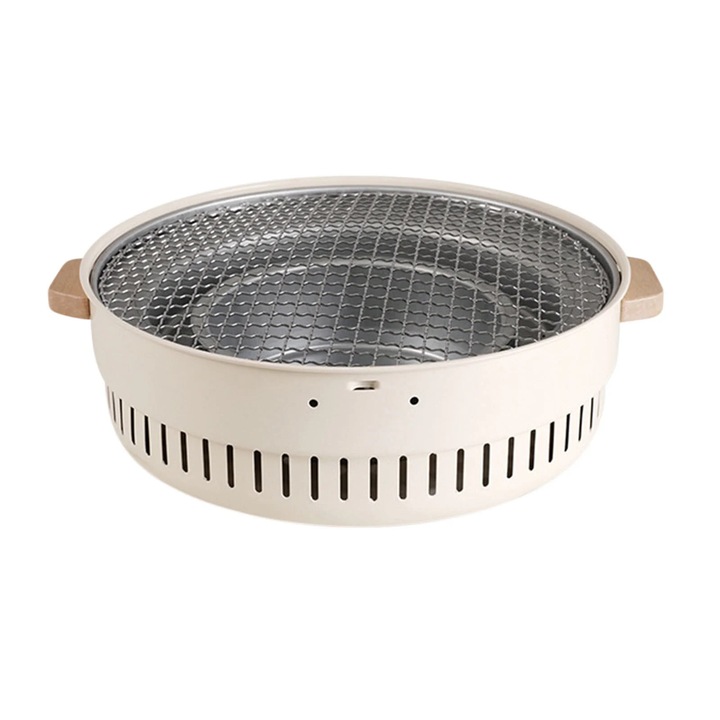 Gratar gradina ZYBLSSBB cu oala unica, inox, portabil, negru
