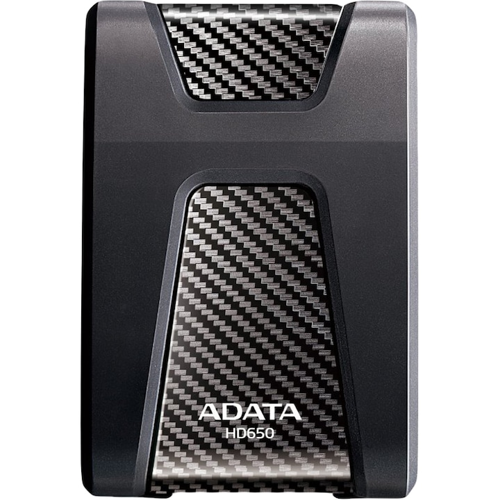 ADATA AHD650 2,5 Külső merevlemez, 4TB, USB3.1, ütésálló, fekete