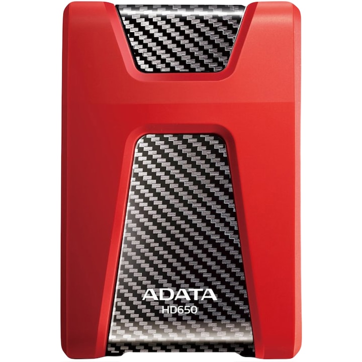 ADATA HD650 külső merevlemez, 1TB, 2.5", USB 3.1, Piros