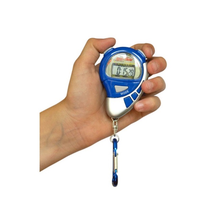 Sport stopper óra karabínerrel, több színben