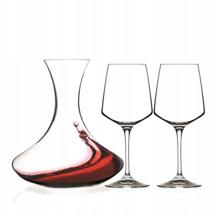 Set carafa si pahare RCR Aria 1+2 piese transparent