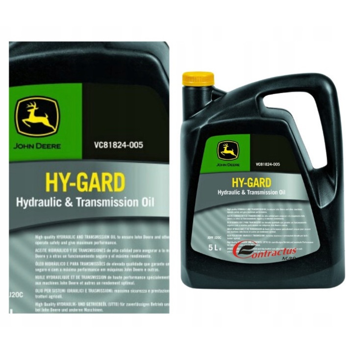 Ulei hidraulic John Deere Hy Gard 5l pentru transmisii si sisteme hidraulice