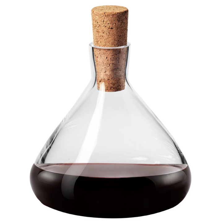 Carafa vin Krosno Wine Connoisseur, 1100 ml, transparent, 17x17.5 cm