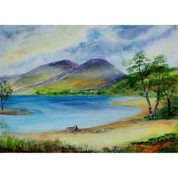 Tablou acuarela Vara - tablou pictat manual Oana Pinzariu, dimensiune 24 * 33 cm Tablou acuarela Vara - tablou pictat manual Oana Pinzariu, dimensiune 24 * 33 cm