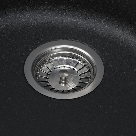 Pachet chiuveta Franke ROG 610 + baterie Franke Pola, fragranite, diametru 510mm, adancime cuva 185mm, grafite
