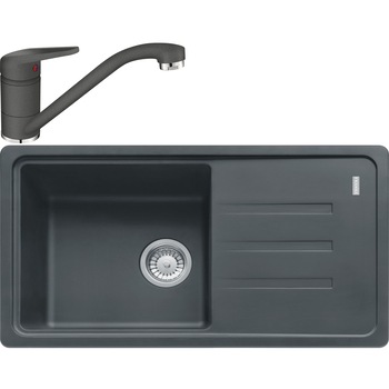 Pachet chiuveta fragranite Franke BSG 611-78 + Baterie Novara Plus, cartus ceramic, Grafite Pachet chiuveta fragranite Franke BSG 611-78 + Baterie Novara Plus, cartus ceramic, Grafite