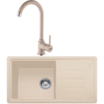 Pachet chiuveta fragranite Franke BSG 611-78 + Baterie Pola 1.0, cartus ceramic, Avena Pachet chiuveta fragranite Franke BSG 611-78 + Baterie Pola 1.0, cartus ceramic, Avena