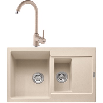 Pachet chiuveta fragranite Franke MRG 651-78 + Baterie Pola, cartus ceramic, Avena Pachet chiuveta fragranite Franke MRG 651-78 + Baterie Pola, cartus ceramic, Avena