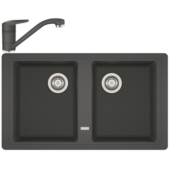 Pachet chiuveta fragranite Franke BFG 620-86 + Baterie Novara Plus, cartus ceramic, Grafite Pachet chiuveta fragranite Franke BFG 620-86 + Baterie Novara Plus, cartus ceramic, Grafite