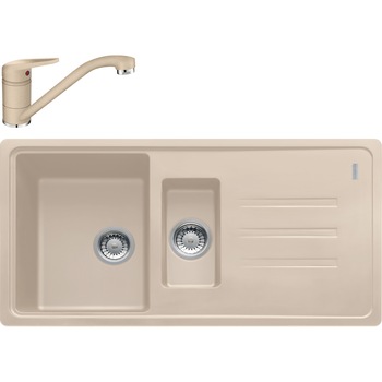 Pachet chiuveta fragranite Franke BSG 651-97 + Baterie Novara Plus, cartus ceramic, Avena Pachet chiuveta fragranite Franke BSG 651-97 + Baterie Novara Plus, cartus ceramic, Avena