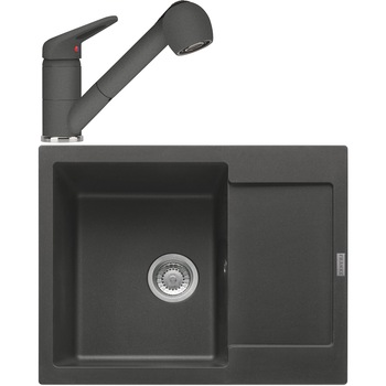 Pachet chiuveta fragranite Franke MRG 611-62 + Baterie Novara Plus, dus extractibil, cartus ceramic, Grafite Pachet chiuveta fragranite Franke MRG 611-62 + Baterie Novara Plus, dus extractibil, cartus ceramic, Grafite