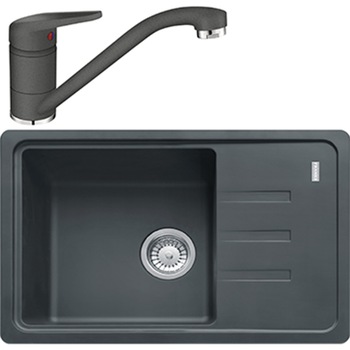 Pachet chiuveta fragranite Franke BSG 611-62 + Baterie Bahia, cartus ceramic, Grafite Pachet chiuveta fragranite Franke BSG 611-62 + Baterie Bahia, cartus ceramic, Grafite