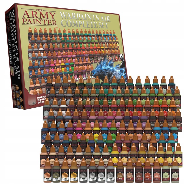 Комплект бои за аерограф Army Painter Warpaints Air 150x18ml многоцветни
