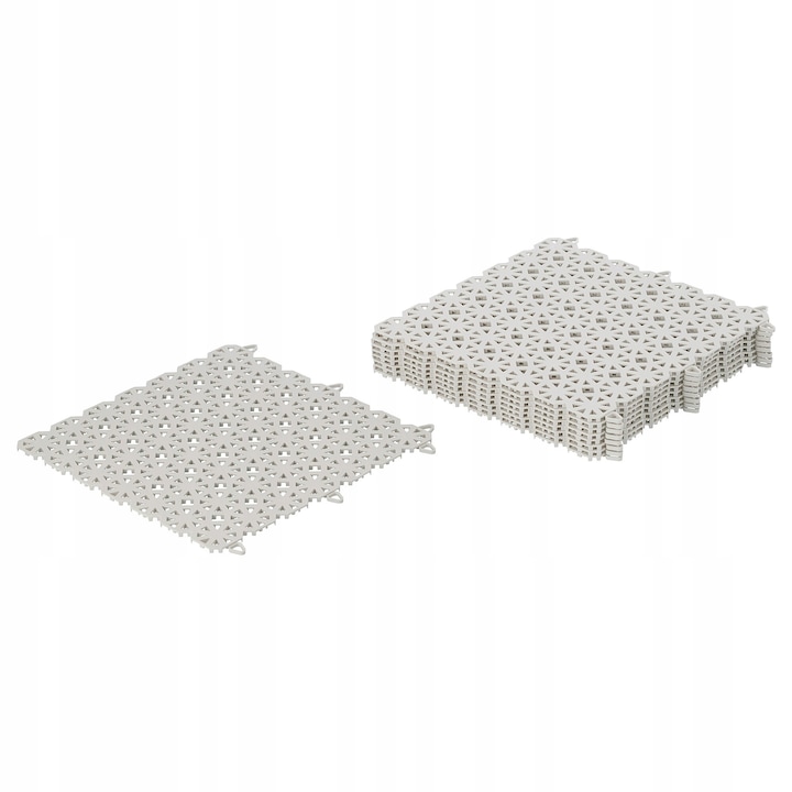 Подова настилка за градина IKEA ALTAPPEN, полипропилен, светлосив, 30x30x0.6см, комплект 9 броя