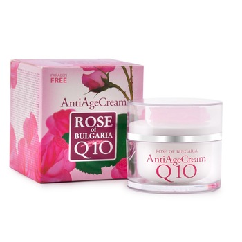 Crema anti imbatranire cu Q10 Rose Of Bulgaria 50ML Crema anti imbatranire cu Q10 Rose Of Bulgaria 50ML