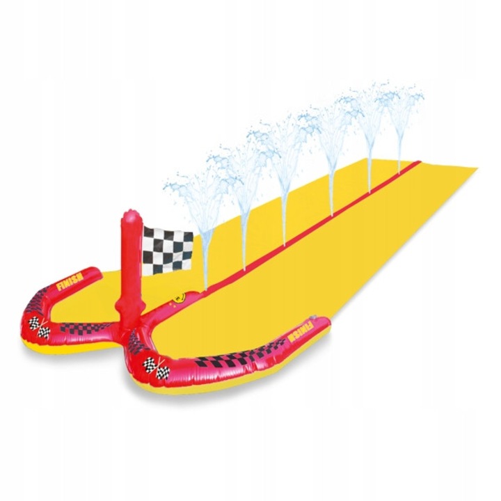 Tobogan de apa The Swim Essentials, 550x140cm, albastru, pentru copii 3+