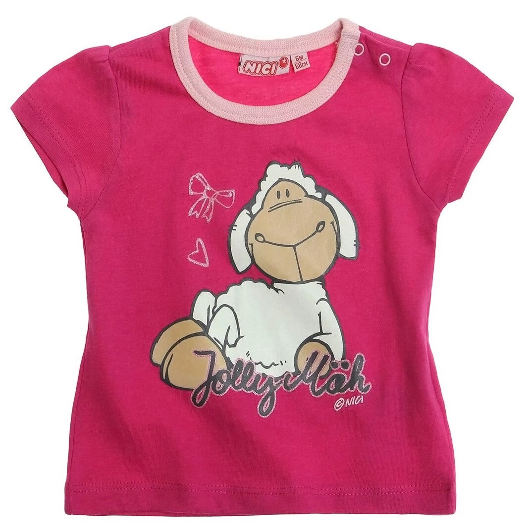 Bluza cu maneca scurta, Nici, Roz, 68 CM