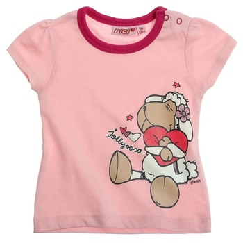 Bluza cu maneca scurta ,Nici, Roz Bluza cu maneca scurta ,Nici, Roz