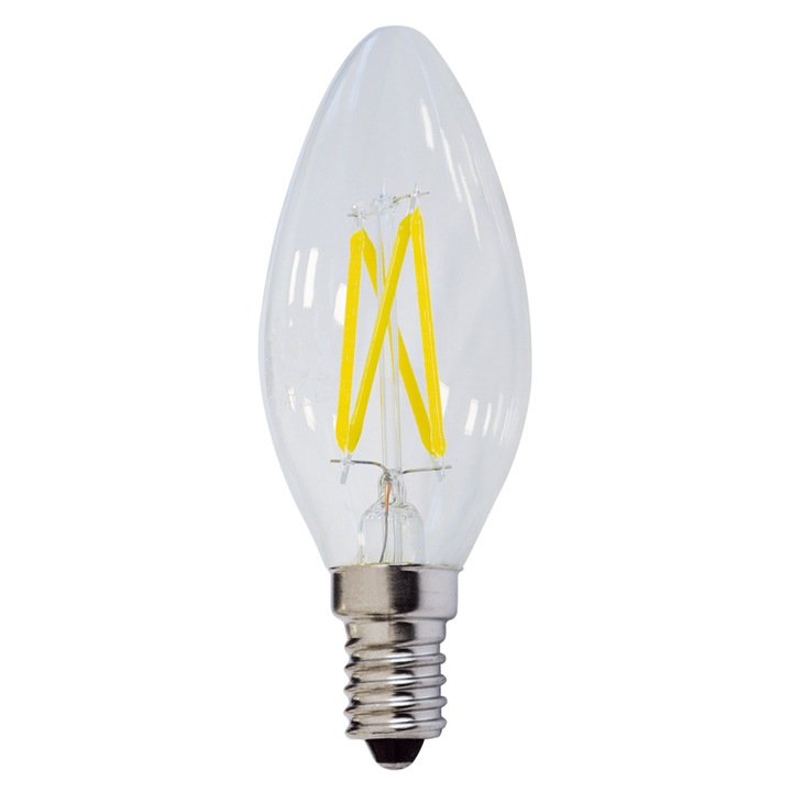 LED Крушка E14 C35 FILAMENT OPTONICA,4W,2700K,топла светлина