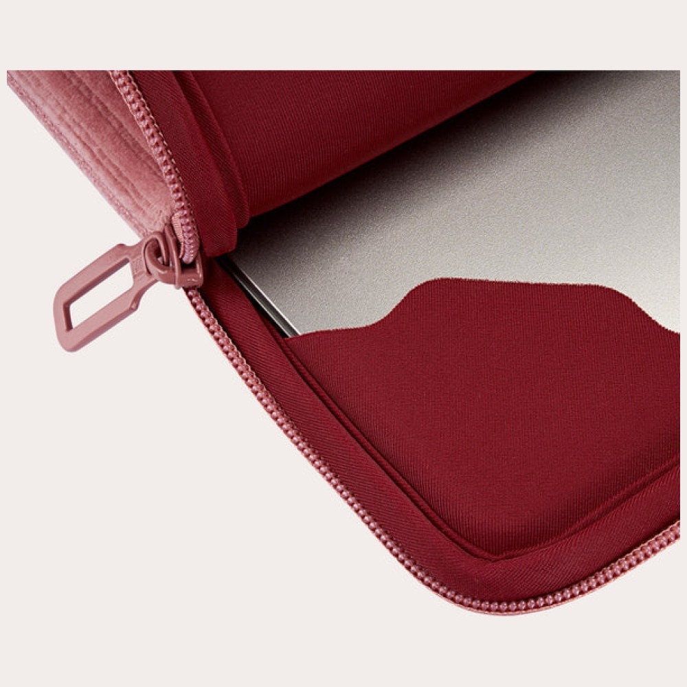 Geanta laptop Tucano Velluto 2 Sleeve roz 16"