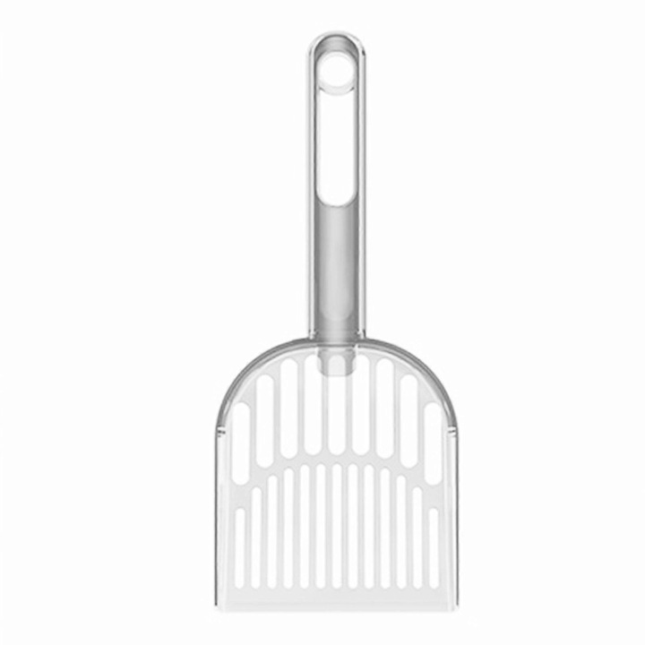 Paleta pentru nisip pisici, 29x12cm, alb, durabil, ergonomic