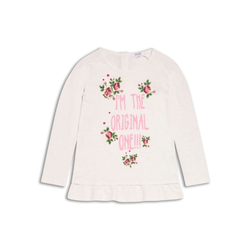 Bluza fete cu imprimeu Sugar Squad, Alba