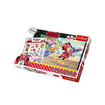 Puzzle Trefl Minnie and Daisy cu tatuaj 160 piese Puzzle Trefl Minnie and Daisy cu tatuaj 160 piese