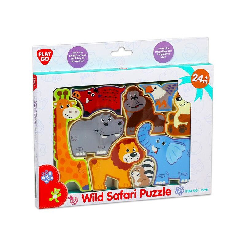Puzzle Playgo: Animale salbatice 9 piese