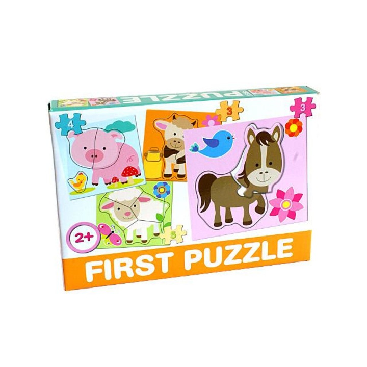 Háziállatos Bébipuzzle - D-Toys