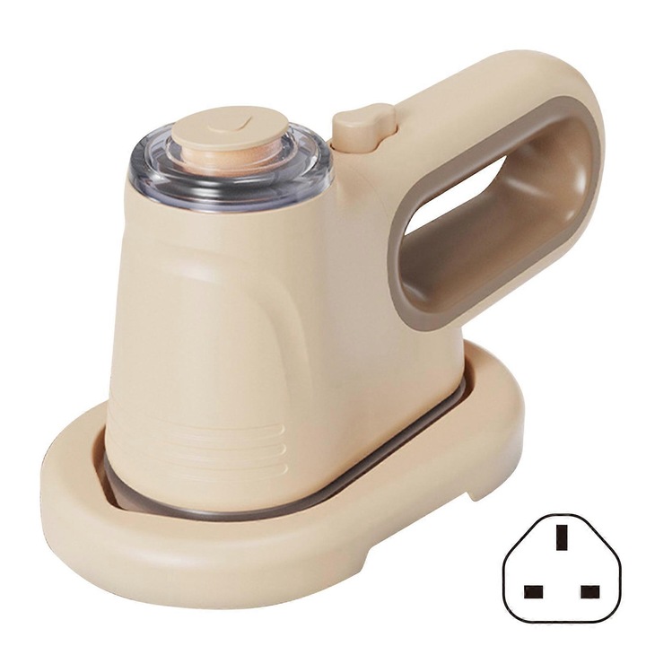 Steamer portabil pentru haine FU-K0276-20260907-3399, 1000W, 100-220V, rezervor 50 ml, ceramica + ABS, pliabil, bej, priza UK