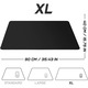 Mousepad gaming XXL 900x400mm negru antiderapant pliabil