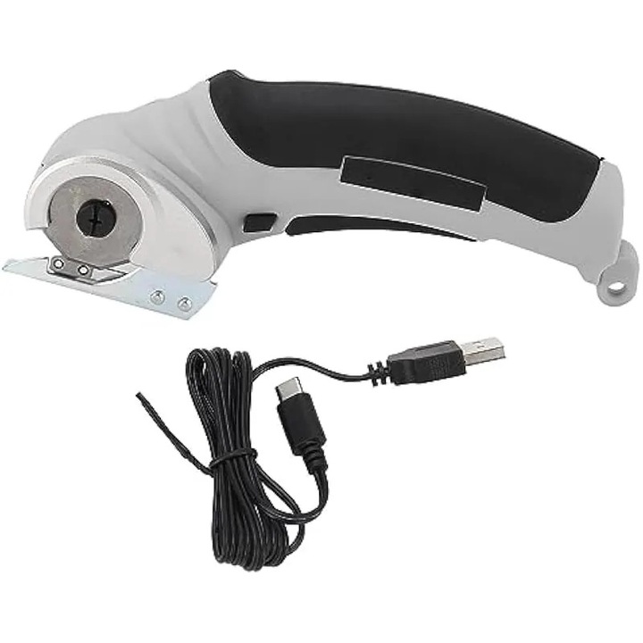 Foarfece electrice fara fir, taietor material, gri, 240 RPM