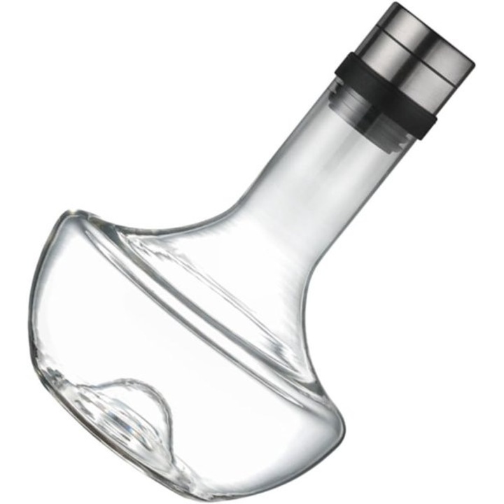 Carafa sticla 1000ml, decantor, antiderapant, transparent