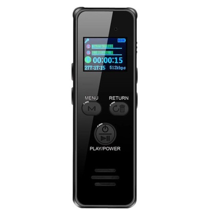 Диктофон 60U 8GB разпознаване на глас USB-C черен компактен
