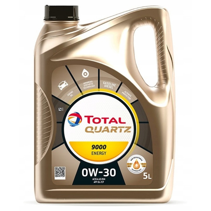 Моторно масло Total Quartz 9000 0W30 синтетично 4L