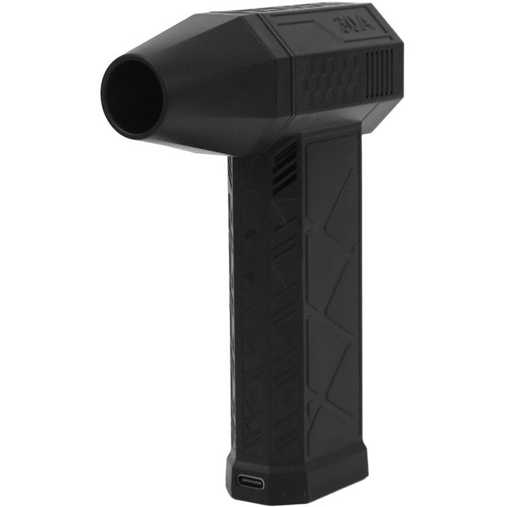 Електрическа турбо духалка, 130000 RPM, черна, 3000 mAh, преносима