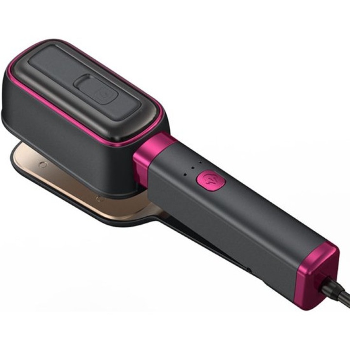 Fier de calcat cu aburi portabil 3-in-1, multifunctional, alb, compact