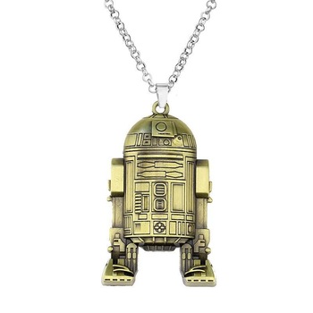 Lantisor Cu Pandantiv Star Wars Robot R2-D2 Bronze, Maro Lantisor Cu Pandantiv Star Wars Robot R2-D2 Bronze, Maro