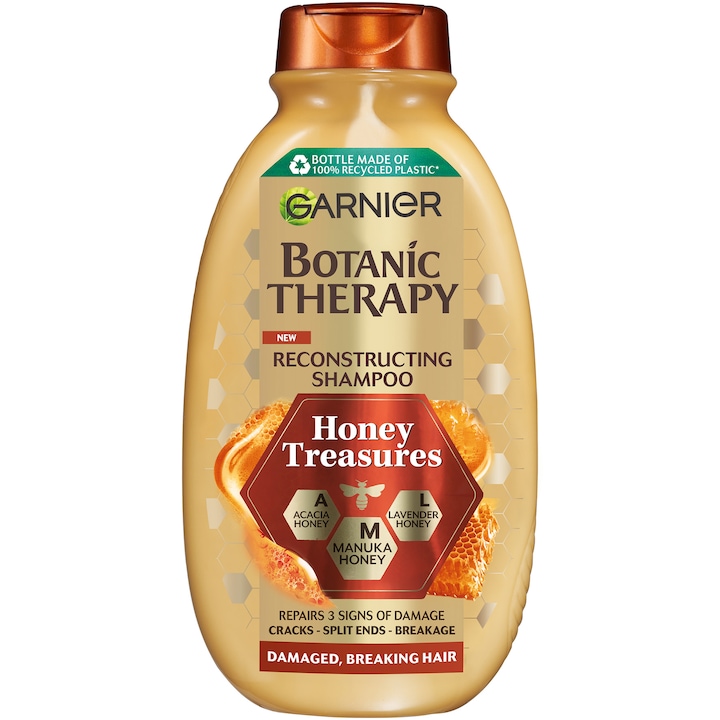 Sampon Garnier Botanic Therapy Honey & Beeswax pentru par deteriorat cu tendinta de rupere, 400 ml