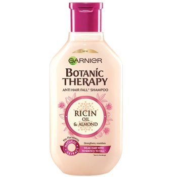 Sampon Garnier Botanic Therapy Ricin Oil & Almond pentru par cu tendinta de cadere, 250 ml Sampon Garnier Botanic Therapy Ricin Oil & Almond pentru par cu tendinta de cadere, 250 ml