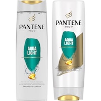 Set ingrijire par Pantene Pro-V Aqua Light pentru par gras: Sampon, 400 ml + Balsam, 200 ml