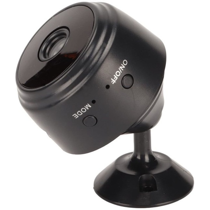 Мини безжична HD 720p камера за наблюдение, ъгъл 90°, 11x11x4см