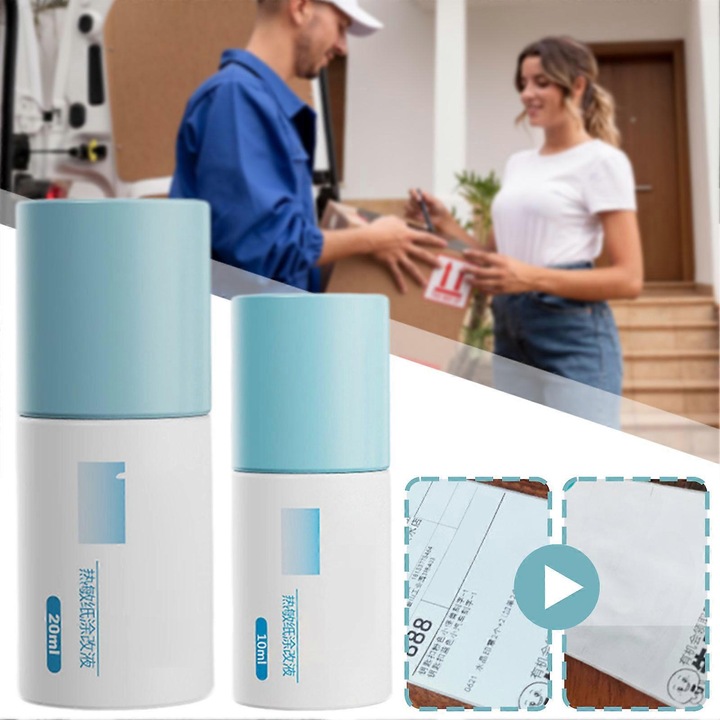 Corector lichid pentru hartie termica 20ml alb