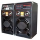 Boxe Temeisheng Active si Pasive cu Statie KARAOKE, Port USB, Conexiune Bluetooth, Putere RMS 300 Watt, Incinta din Lemn, Radio FM, Material rezistent, Slot Card SD, Culoare Negru