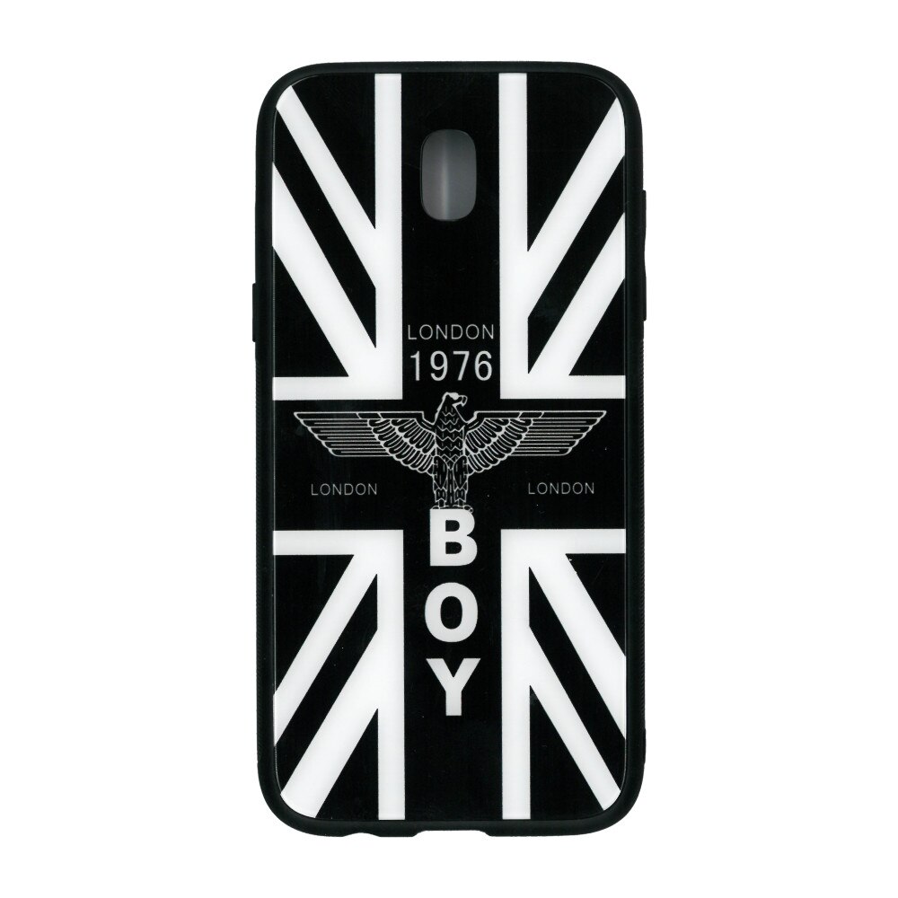 Husa cu spate de sticla EuroCELL pentru Samsung Galaxy J5 (2017) , imprimeu alb-negru