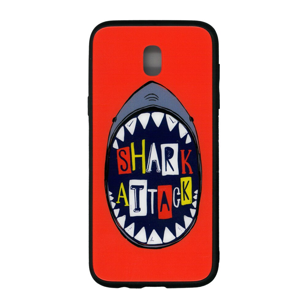 Husa cu spate de sticla EuroCELL pentru Samsung Galaxy J5 (2017) , shark attack