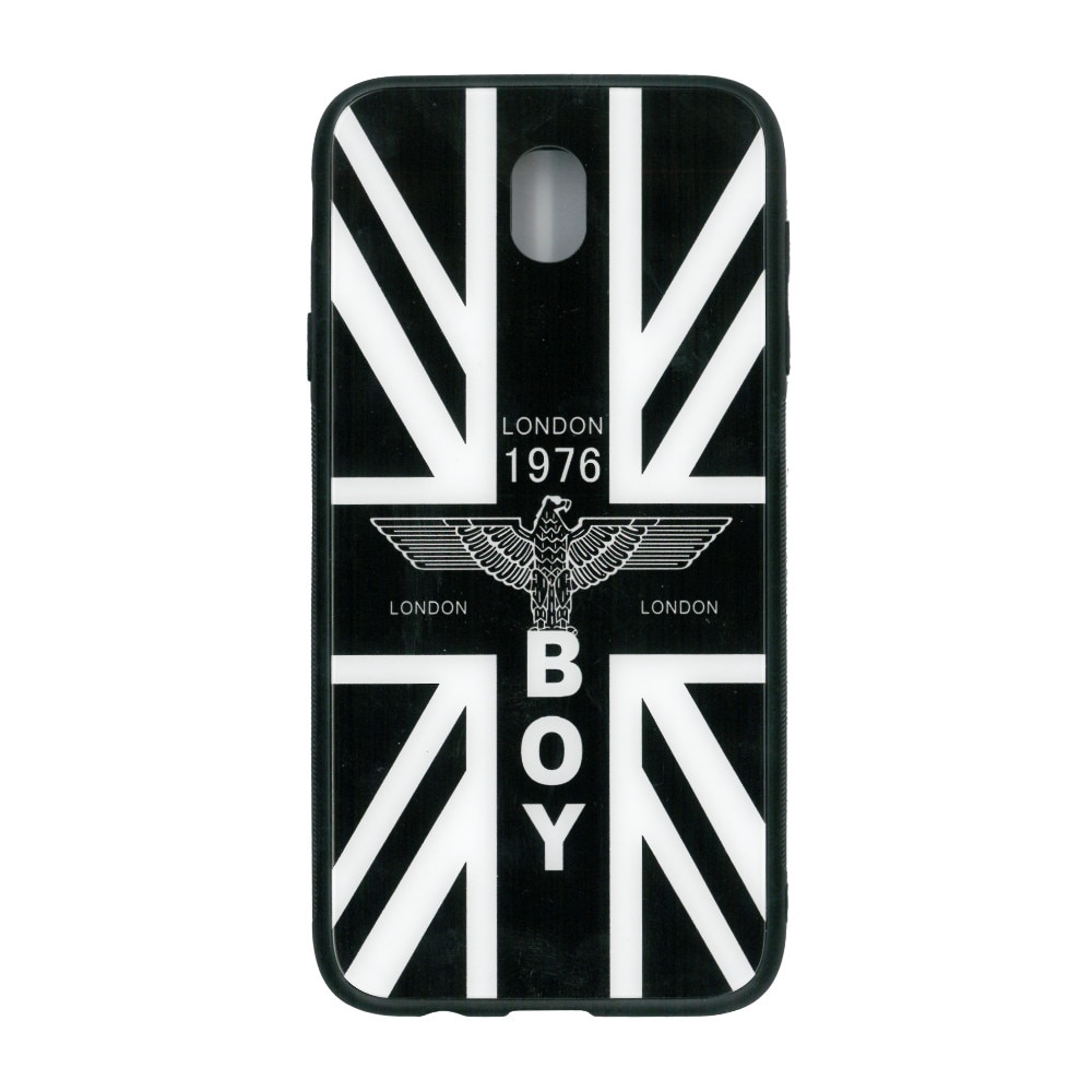 Husa cu spate de sticla EuroCELL pentru Samsung Galaxy J7 (2017) , imprimeu alb-negru